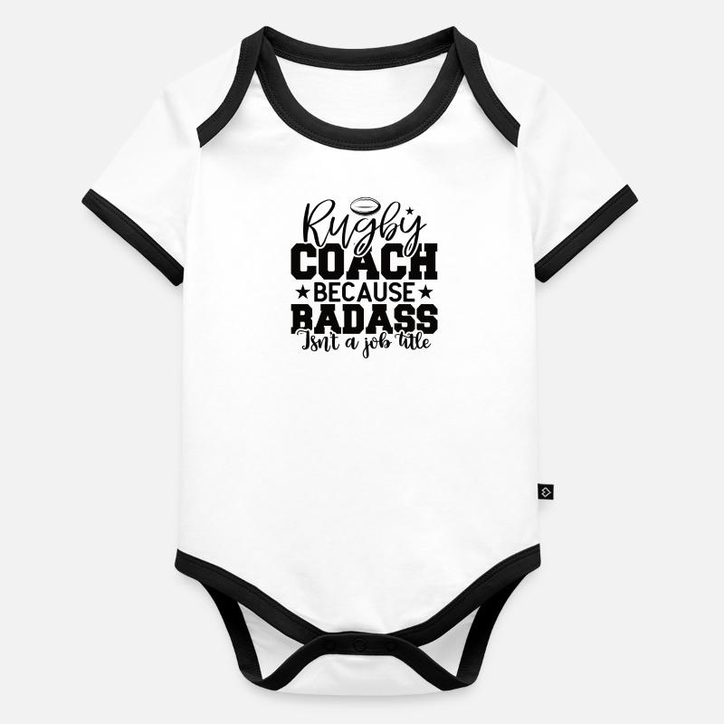 Rugby Trainer Coach Ball Baby Bio-Kurzarm-Kontrastbody