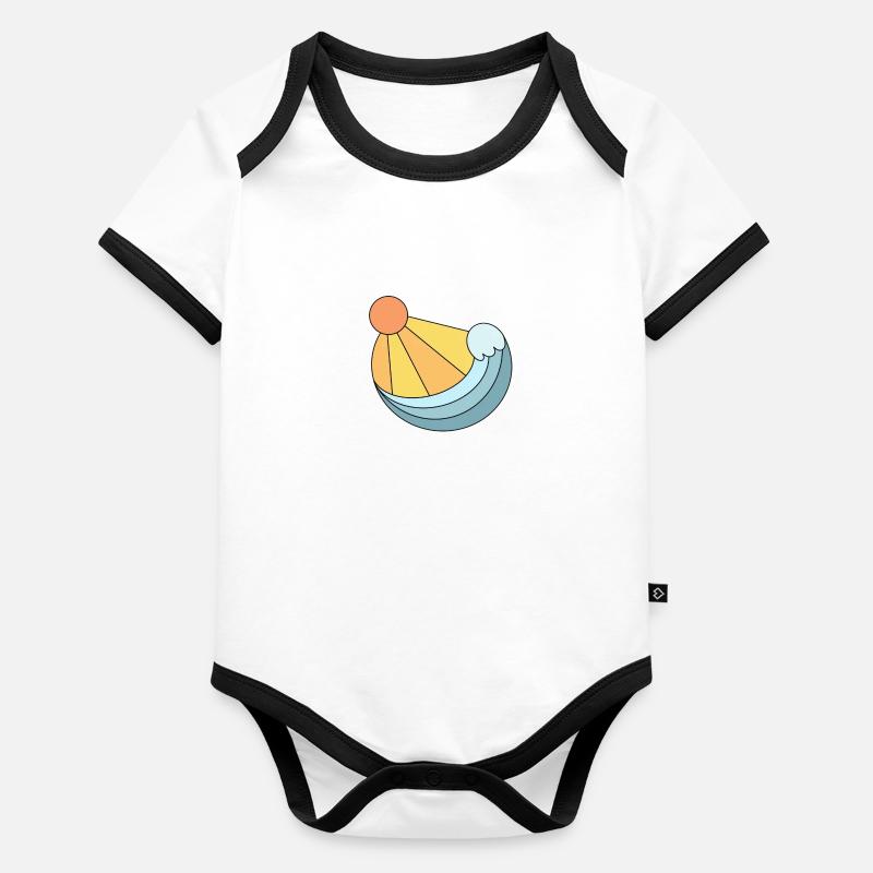 The Wave Baby Bio-Kurzarm-Kontrastbody
