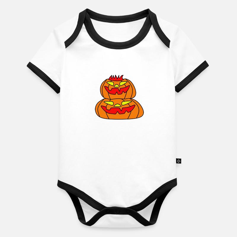 Pumpkin Organic Baby Contrasting Bodysuit