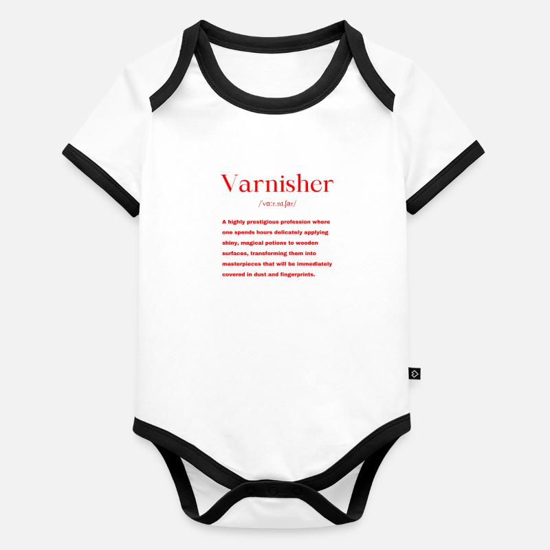 Varnisher Organic Baby Contrasting Bodysuit