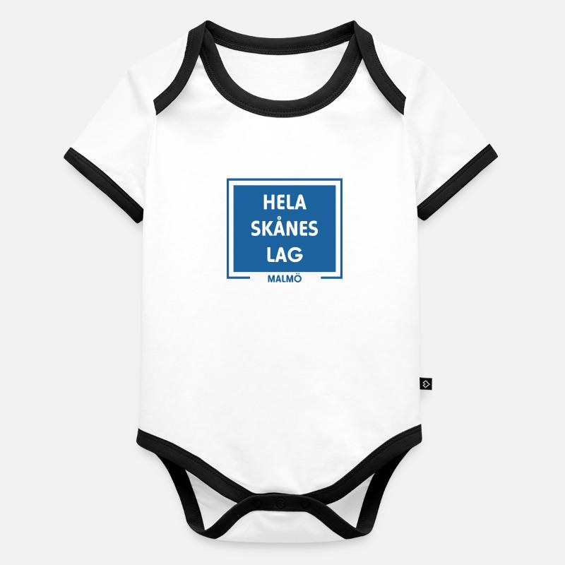 Toute l’équipe Skåne Malmö Body Bébé bio contrasté manches courtes