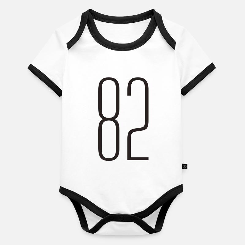 82 Body Bébé bio contrasté manches courtes