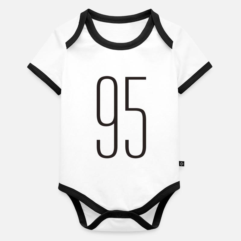 95 Body Bébé bio contrasté manches courtes