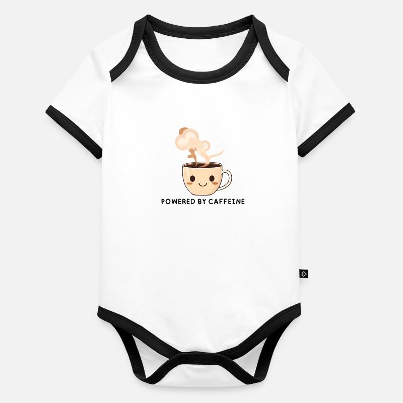 Powered By Caffeine Organic Baby Contrasting Bodysuit