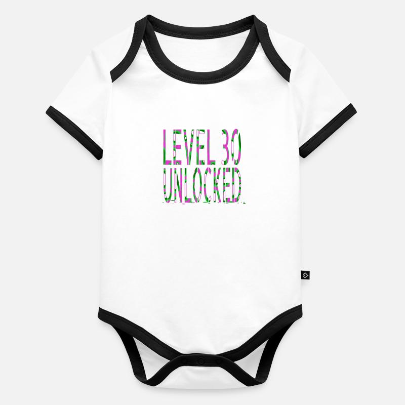 statement play game controller gaming dice awesome Baby Bio-Kurzarm-Kontrastbody