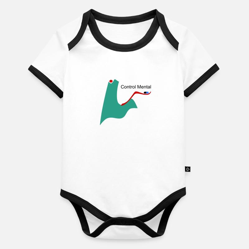 Mind control Organic Baby Contrasting Bodysuit