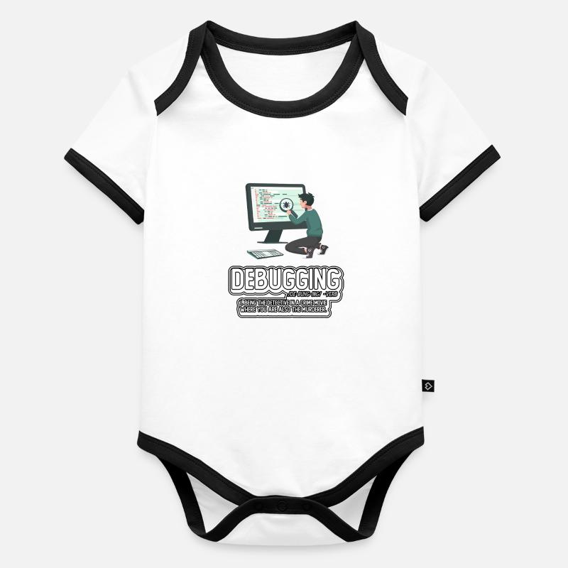 Debuggen Baby Bio-Kurzarm-Kontrastbody
