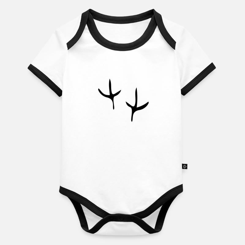 Chicken legs Organic Baby Contrasting Bodysuit