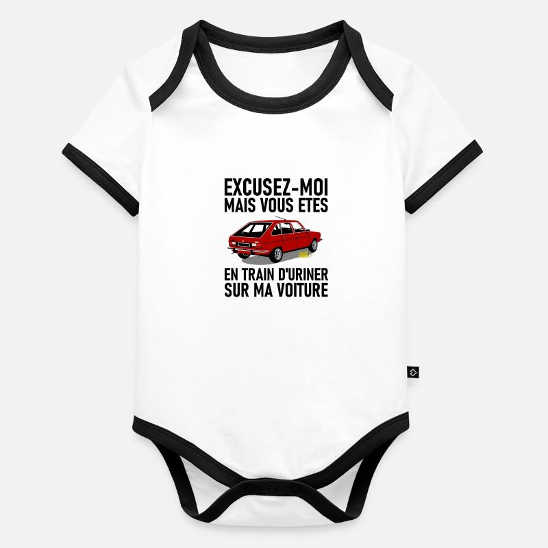 URINER Body Bébé bio contrasté manches courtes