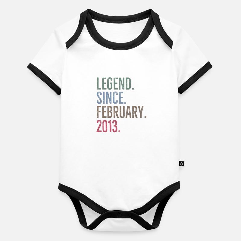 Legende seit Februar 2013 Baby Bio-Kurzarm-Kontrastbody