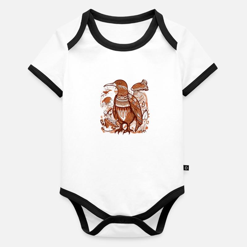 The Quiet Bird Organic Baby Contrasting Bodysuit