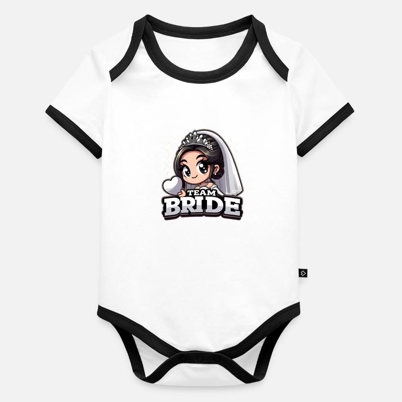 Équipe Bride Body Bébé bio contrasté manches courtes