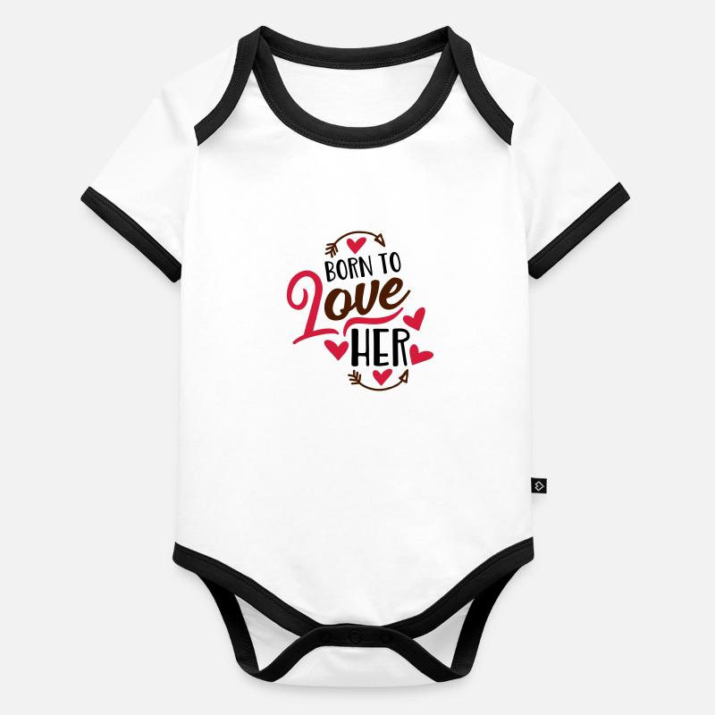 love Organic Baby Contrasting Bodysuit