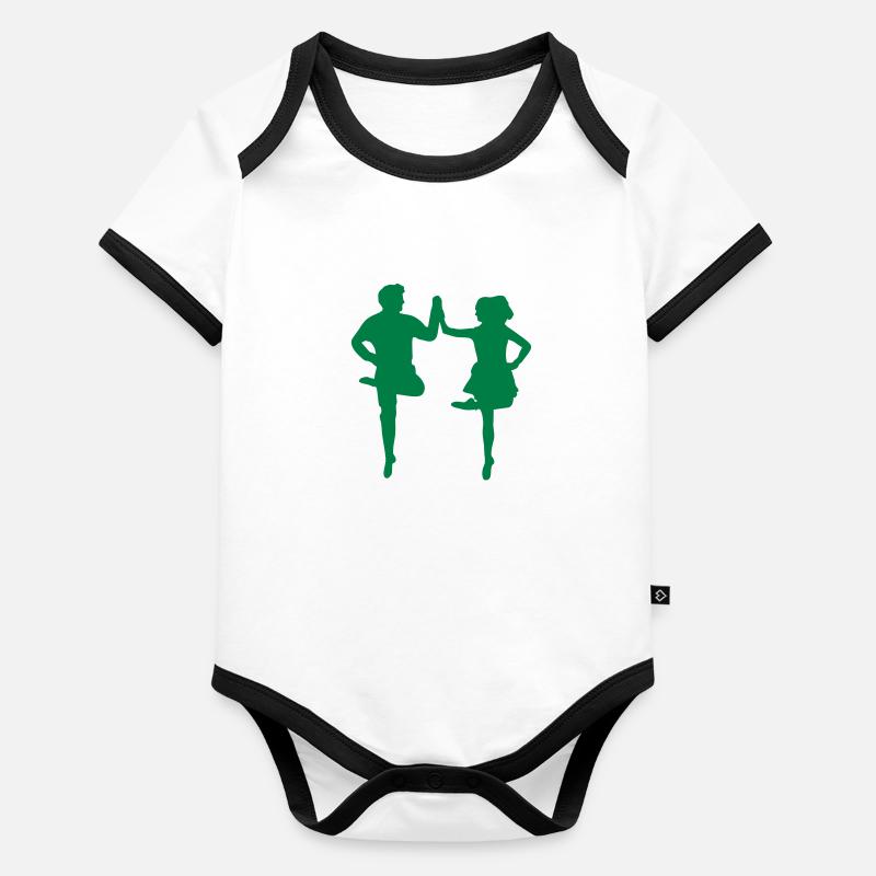 Irish Dance Organic Baby Contrasting Bodysuit