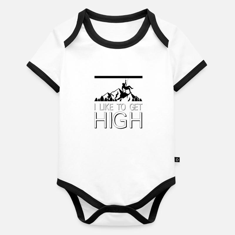Bouldering Climbing Climbing Organic Baby Contrasting Bodysuit