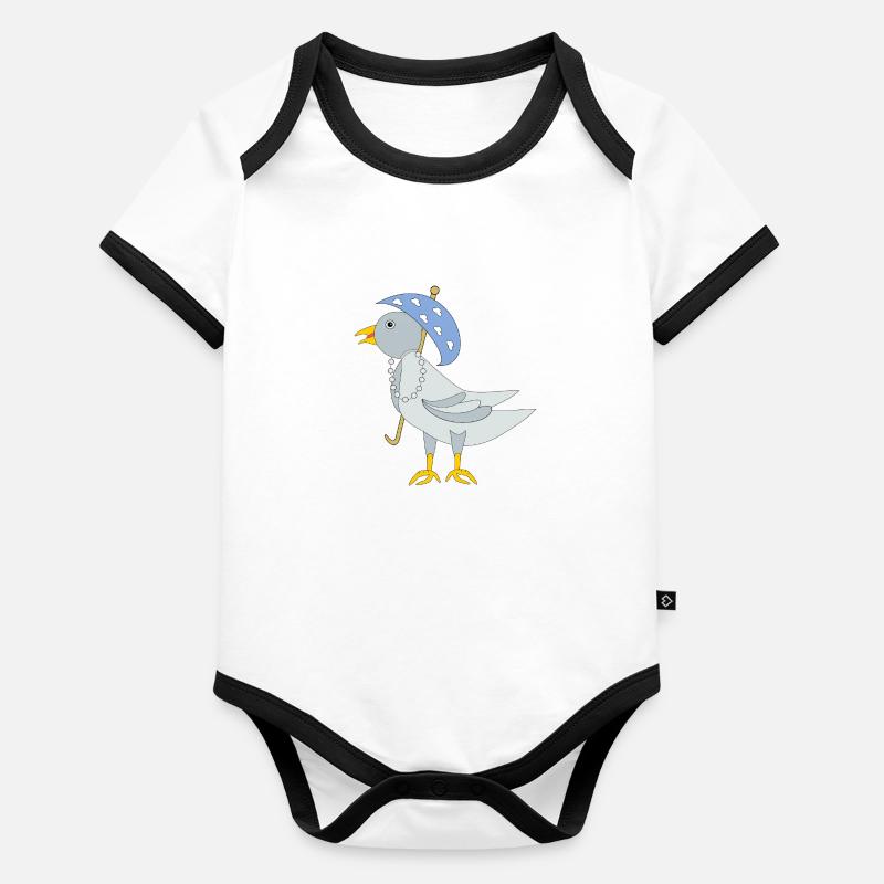 Gut behÃ¼tet Baby Bio-Kurzarm-Kontrastbody