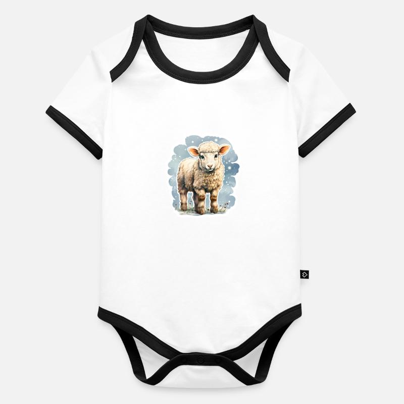 Spring lamb Organic Baby Contrasting Bodysuit