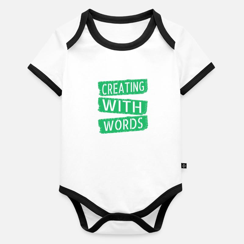 bday génial conseils d’écriture idée cadeau imagination Body Bébé bio contrasté manches courtes