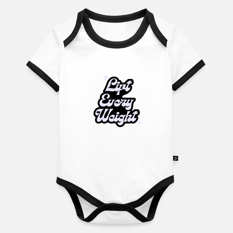 Lift Every Weight Baby Bio-Kurzarm-Kontrastbody