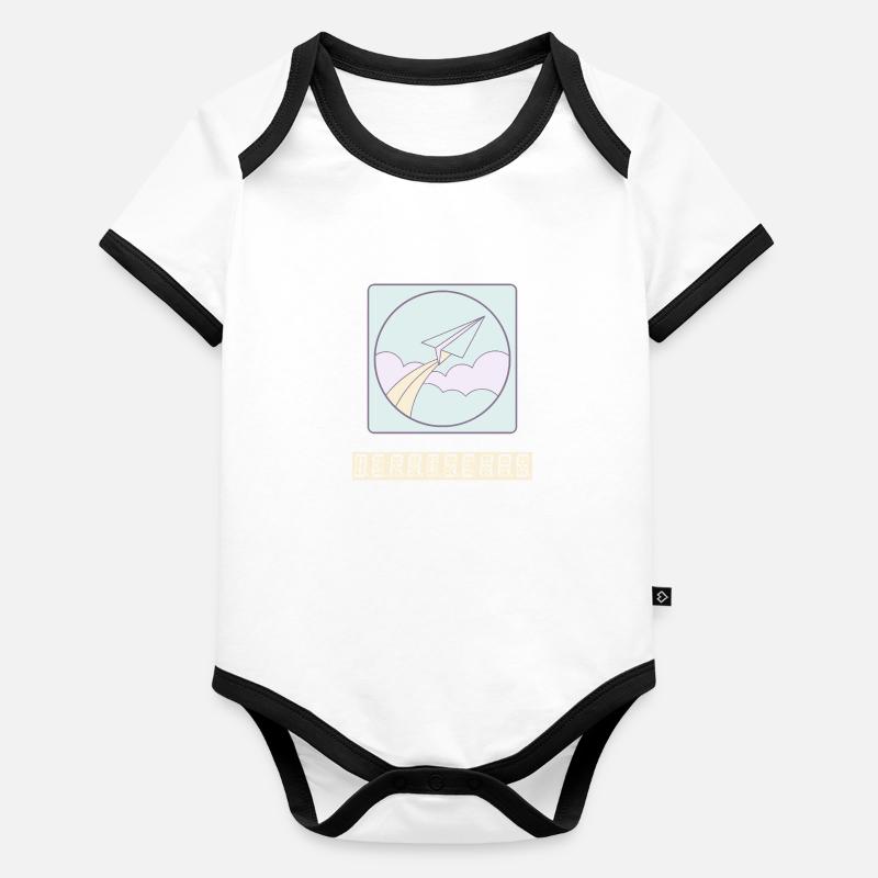 départ Body Bébé bio contrasté manches courtes