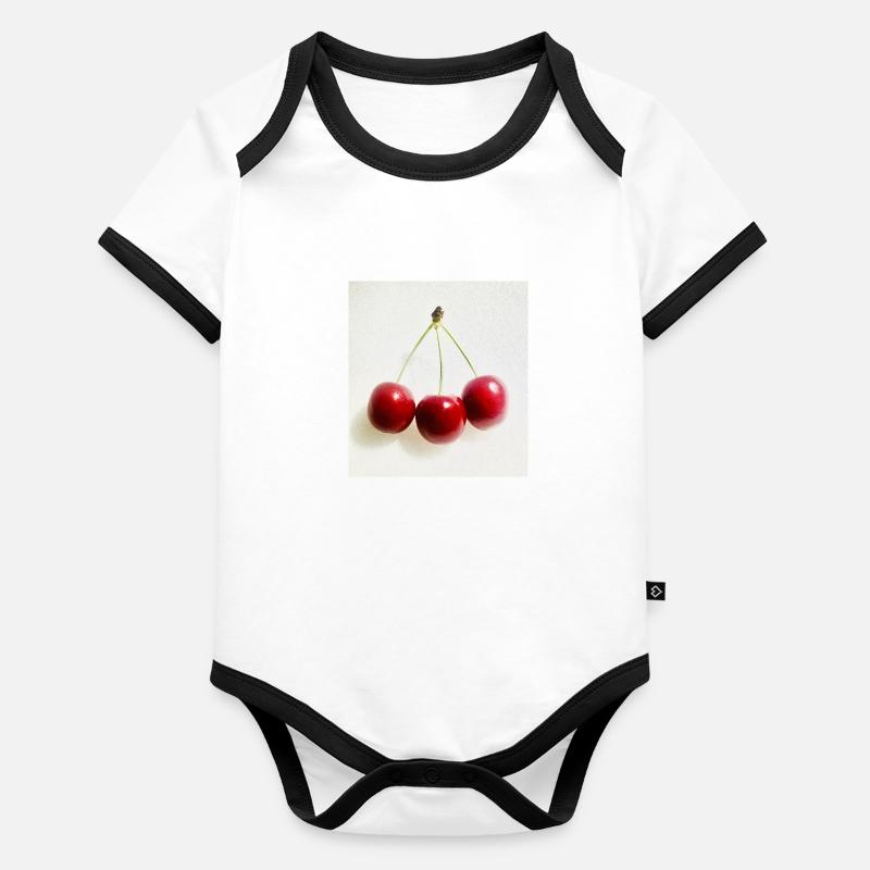 Cherry Organic Baby Contrasting Bodysuit
