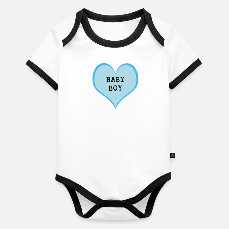 Baby boy Organic Baby Contrasting Bodysuit