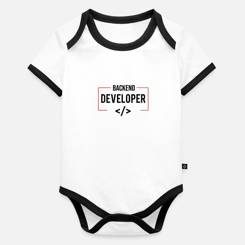 Développeur backend Body Bébé bio contrasté manches courtes