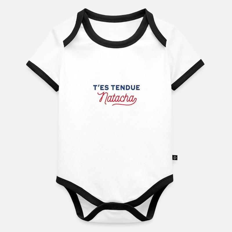 T'es tendue Natacha Body Bébé bio contrasté manches courtes