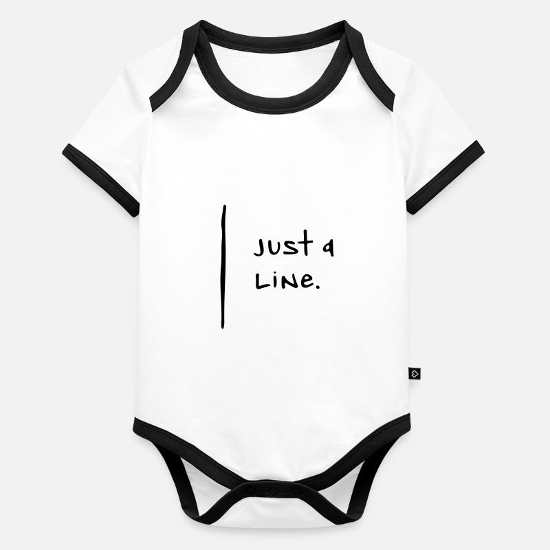 just a line Organic Baby Contrasting Bodysuit