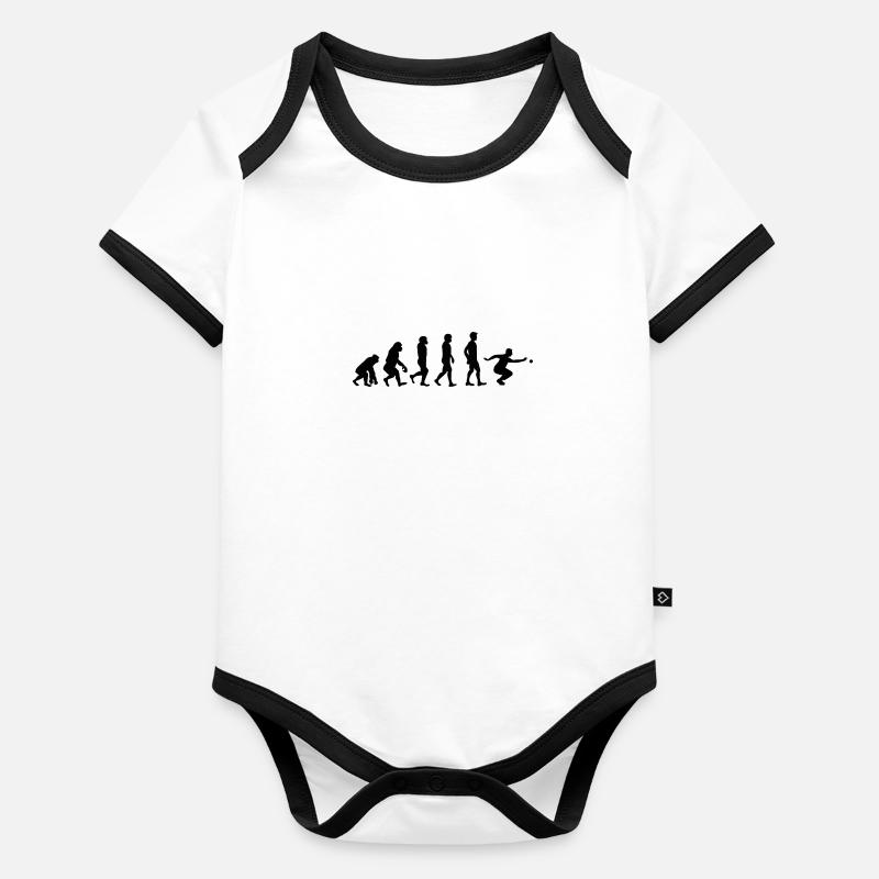 Pétanque évolution Body Bébé bio contrasté manches courtes