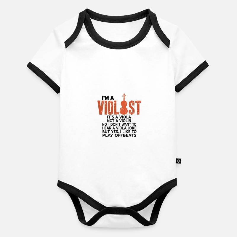 viola Organic Baby Contrasting Bodysuit