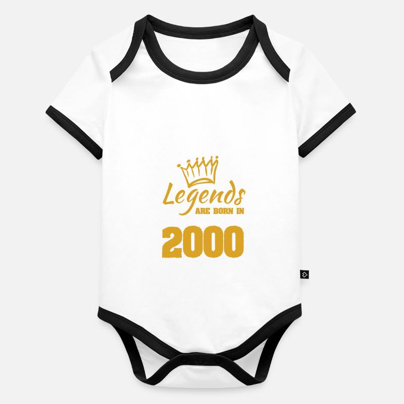 2000 Baby Bio-Kurzarm-Kontrastbody