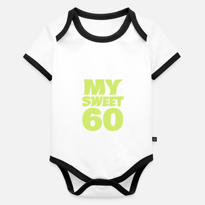 Doux 60 Body Bébé bio contrasté manches courtes