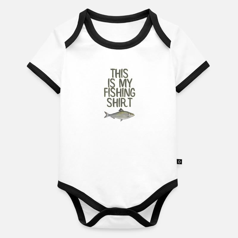 angling Organic Baby Contrasting Bodysuit