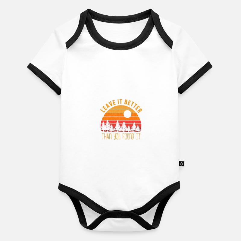 Leave It Better Than You Found It environment Organic Baby Contrasting Bodysuit