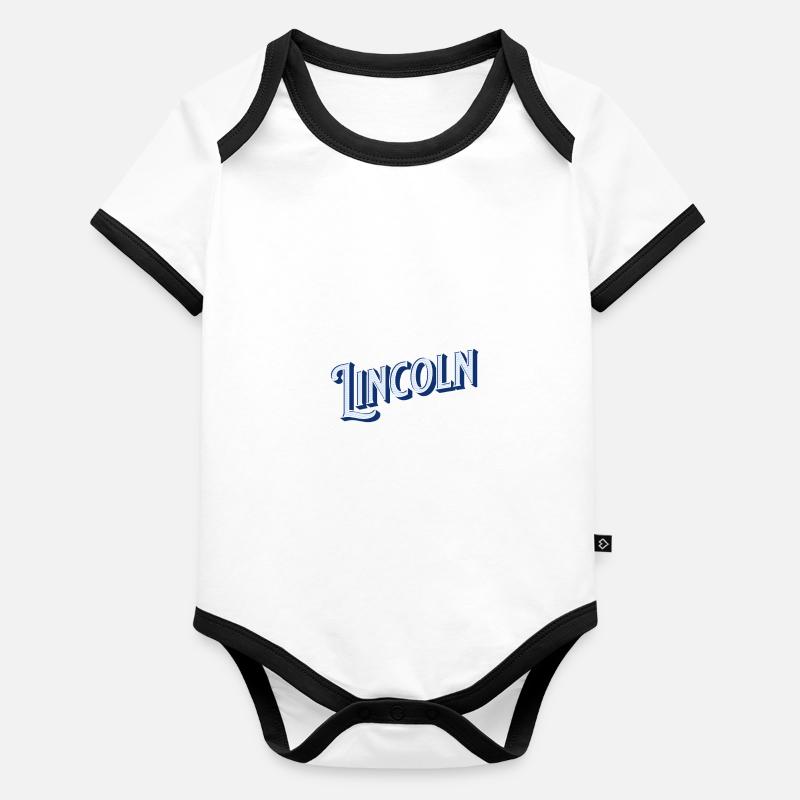 Lincoln names personalized Organic Baby Contrasting Bodysuit