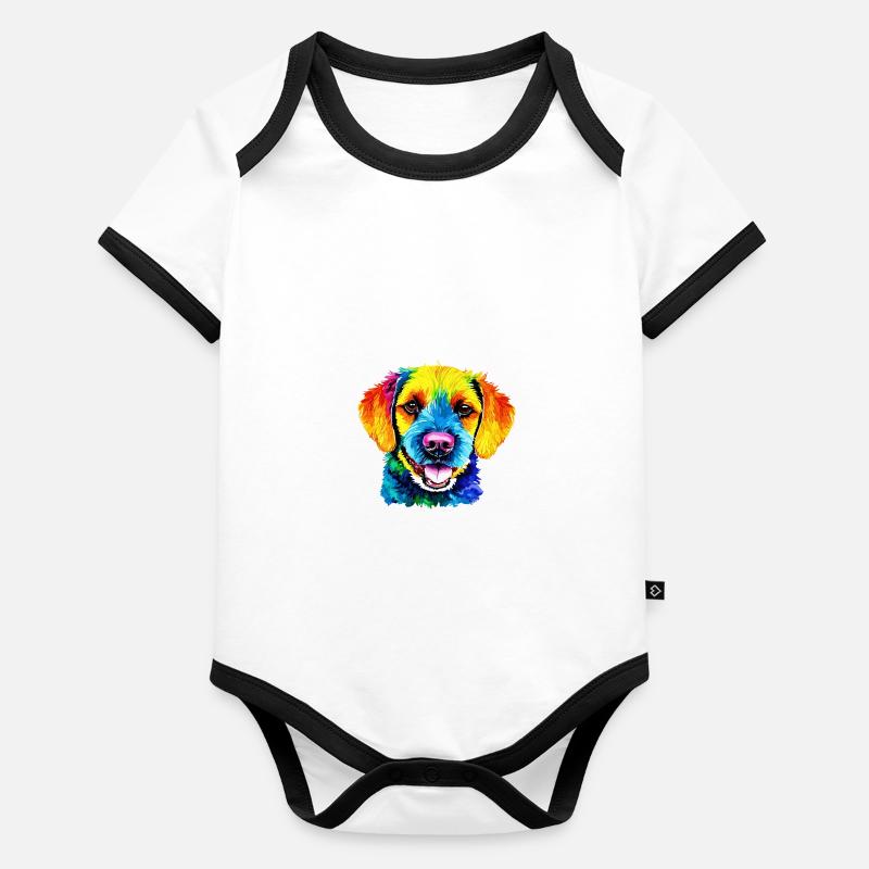 Cockapoo pour les amoureux des chiens Spoodle Body Bébé bio contrasté manches courtes