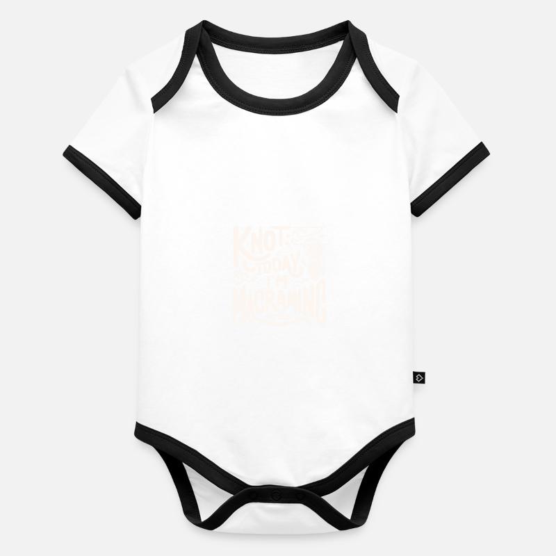 Creative macrame artist Funny macrame Organic Baby Contrasting Bodysuit