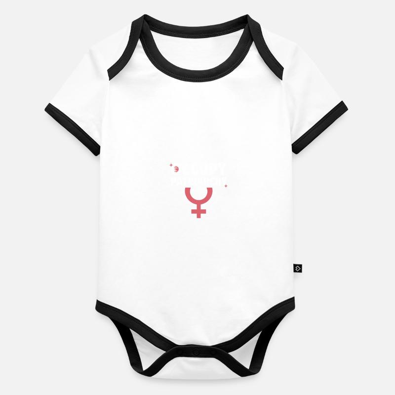 Occupy Patriarchy Feminist Empowerment Organic Baby Contrasting Bodysuit