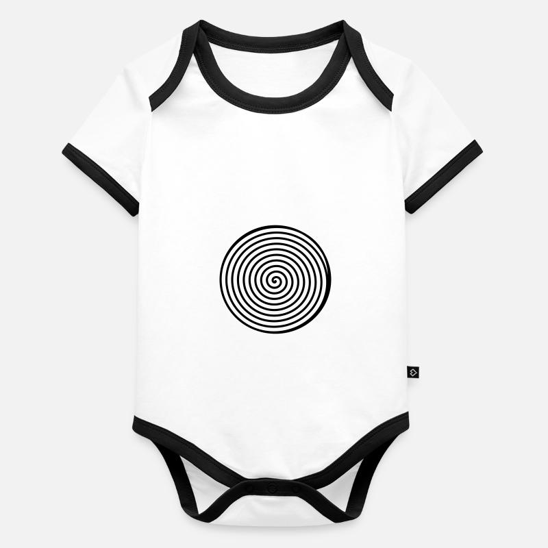 spirale Body Bébé bio contrasté manches courtes