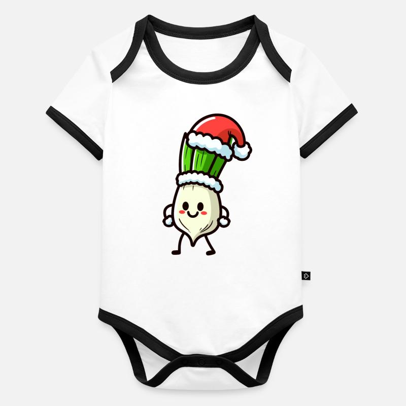 Nikolauch Spring Onion Organic Baby Contrasting Bodysuit