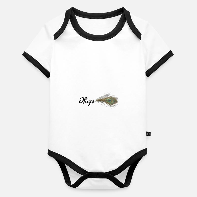 Câlins pour vous Body Bébé bio contrasté manches courtes