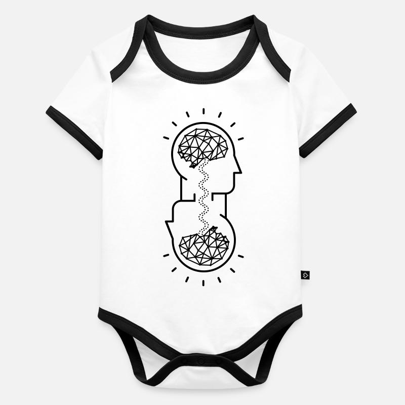 telepathy Organic Baby Contrasting Bodysuit