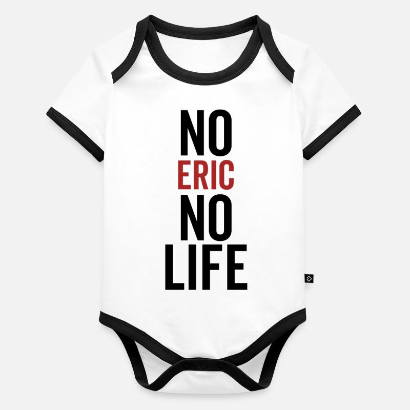 No Eric No Life Organic Baby Contrasting Bodysuit