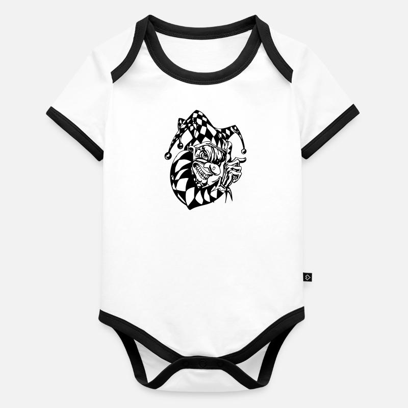 clown 010 Organic Baby Contrasting Bodysuit