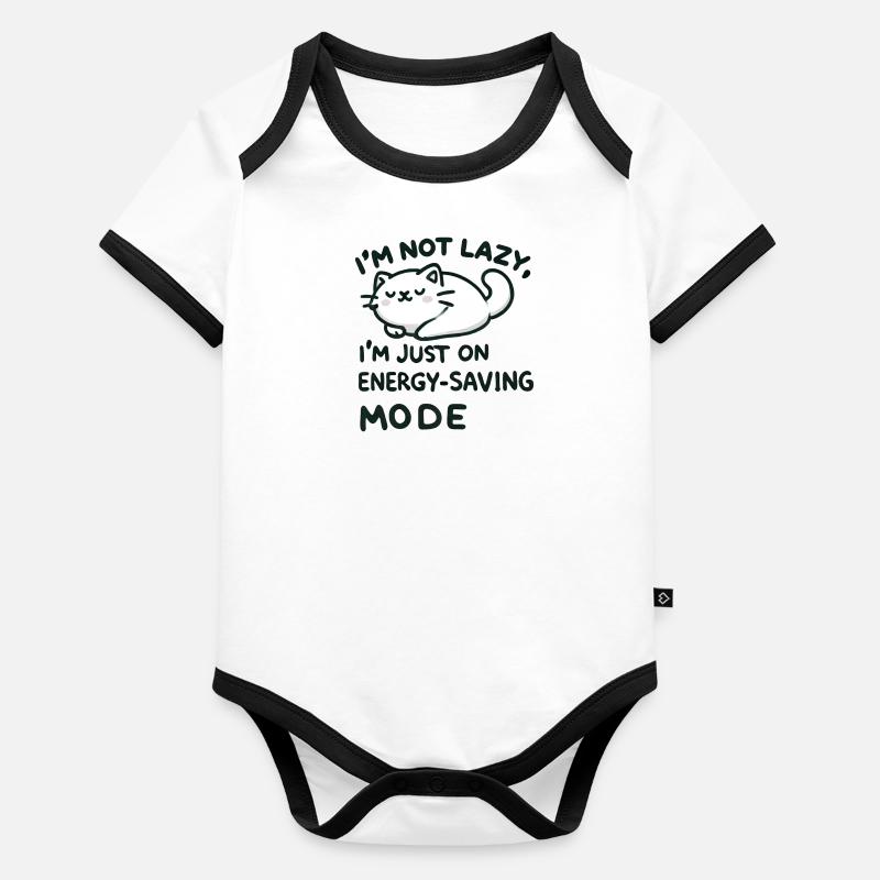 Lazy Cat Organic Baby Contrasting Bodysuit
