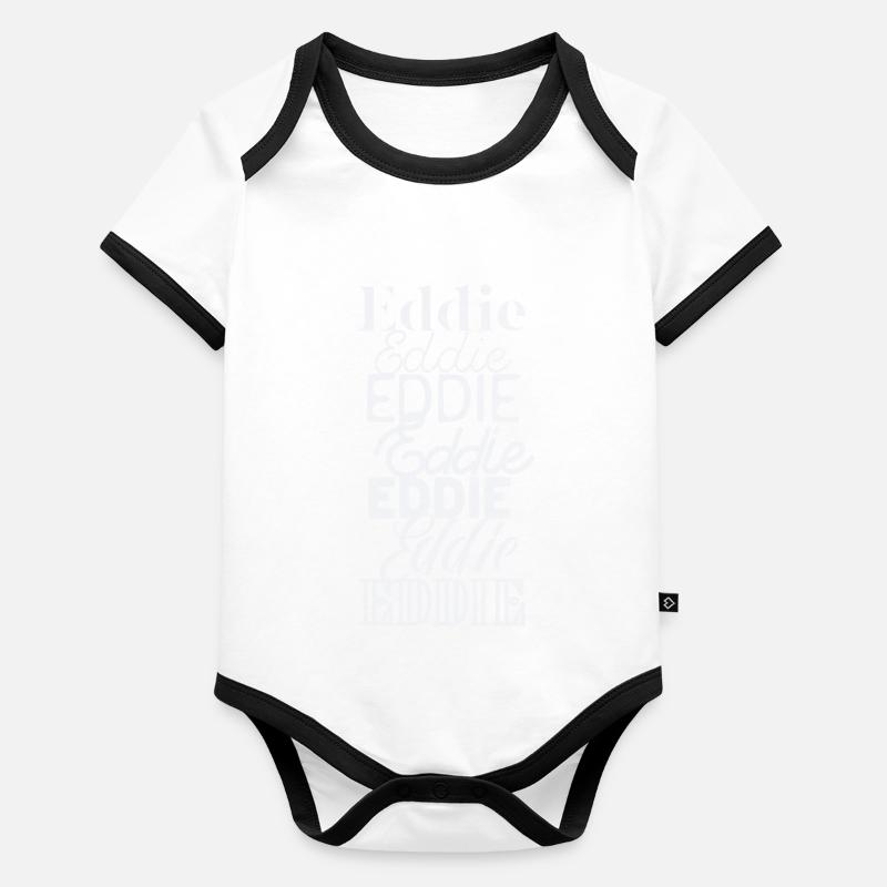 Eddie Baby Bio-Kurzarm-Kontrastbody