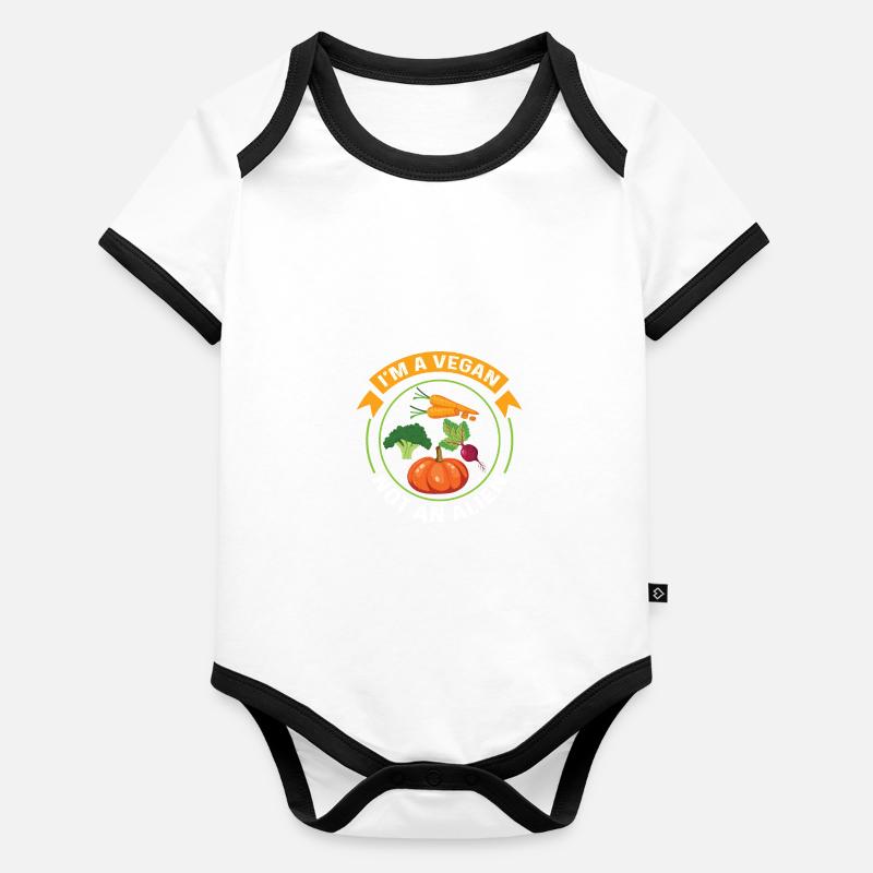 Kein Außerirdischer Ernährungsberater Geschenk Baby Bio-Kurzarm-Kontrastbody