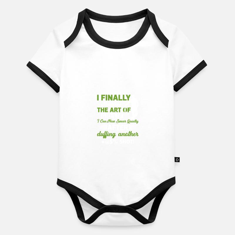 J’ai enfin maîtrisé l’art du golf, Body Bébé bio contrasté manches courtes