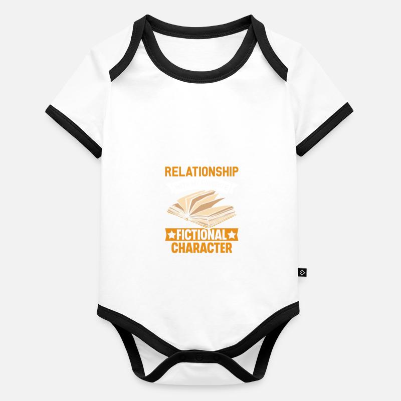 En couple avec mon écrivain de fiction préféré Body Bébé bio contrasté manches courtes